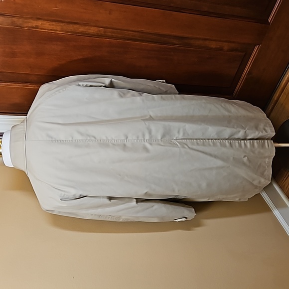 Vintage London Fog Trench Coat 42 short men's tan beige jacket - Picture 9 of 12